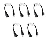 C&E 1-Feet Outlet Saver Power Extension Cord NEMA 5-15R TO NEMA 5-15P 5-Pack [並行輸入品]