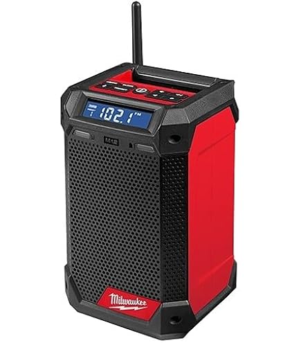 Milwaukee M18 18V Cordless Bluetooth Jobsite Speaker (2954-20) – Bare Tool, Water Resistant
