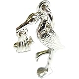 Nick Hubbard ニックハバード 『 コウノトリ シルバーチャーム 』 アクセサリー レディース メンズ おもしろ 個性的 silver 鳥 バード かわいい ペンダントトップ プレゼント ネックレス