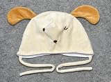 ベビー用帽子　 赤ちゃん用ハット　 可愛い　秋冬　帽子　 男の子 女の子 お出かけ (アイボリー)
