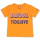 ベビードール 立体ロゴTシャツ 子供服 100cm オレンジ