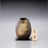 信楽焼　６．５号花瓶　モダン焼〆金華 オブジェ