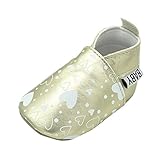 Tovadoo ベビーシューズ スリッポン プリンセス 女の子 秋 通学 旅行 ハート柄 可愛い 歩行練習 柔らかい ギフト 3-12ヶ月