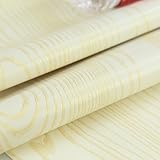 fancy-fix　ウォールステッカー　壁紙シール　檀木柄　白黄　おしゃれ　はがせる　北欧　防水　44.5cm*10m　2本付き