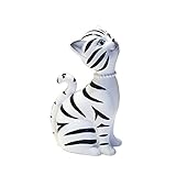 Baidecor樹脂Lifelike Cute Cat Money Box Piggy Bank