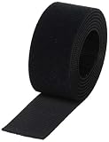 TRUSCO(トラスコ) 耐候性マジックバンド結束テープ 両面 40mm×1.5m 黒 TMKT-4015-BK