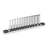 トネ(TONE) ディープソケットセット(6角・ホルダー付) HSBL212 差込角6.35mm(1/4") インチ 内容12点
