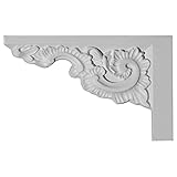 Ekena Millwork SB12X07MO-L 12-Inch W by 7 7/8-Inch H by 7/8-Inch P Ashford Stair Bracket, Left [並行輸入