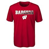 NCAA Wisconsinパフォーマンス半袖Tee レッド