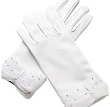 JSファッション ビジュー施し 手袋 4～7才用 ホワイト [並行輸入品]