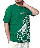 [コンバース] Tシャツ メンズ 大きいサイズ 半袖 2L 3L 4L 5L 綿100 総柄 プリント グリーン 3L