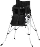 不二貿易 折りたたみ ベビーチェアー ブラック  アルミ製 50023