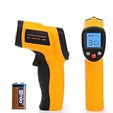 RAXFLY 赤外線放射温度計 非接触温度計 デシタル測定器【-50 ~＋420℃(-58°F~788°F)】デジタル温度計 赤外線温度計 乾電池付き