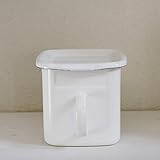 倉敷意匠計画室　琺瑯 ホワイト キッチンストッカー（ほうろう蓋付き）