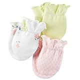 カーターズ Carter's 女の子用花柄プリティパーフェクトコットン素材ベビーミトン3個セット [並行輸入品]