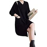 (マーシェル) Marshel マタニティ ワンピース カーディガン ニット アンサンブル セット おしゃれ 産前 産後 長く使える 妊婦服 ブラック