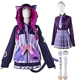 [milky time] ホロライブ 紫咲シオン コスプレ VTuber 魔法使い 紫 制服 新衣装 (衣装)