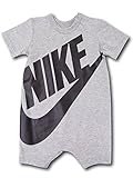 (Nike) ナイキ ベビー/赤ちゃん Futura Romper ロンパース (6-9M (6-9ヵ月頃 70-75cm), 灰黒) [並行輸入品]