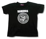 ロック バンド RAMONES ラモーンズ キッズ Kids Tシャツ 4T ブラック