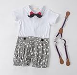 【ママセレクト】８０cm　（ホワイト）現役ママが選んだ特別な日用ロンパース　結婚式　お誕生日