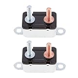 Dolity 回路ブレーカ　自動リセット　2個　ヒューズ　スタッドボルトタイプ　12V DC 10A