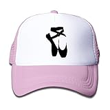 子供 メッシュキャップ 通気性 今季最新 ダンスの帽子 ハット バレエシューズ バレリーナ ダンサー 紫外線防止 帽子 カジュアル ストーリート系ピンク プリント付き 無地