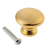 2個入り プルハンドル キャビネット取っ手 引き出し取っ手 ノブ 金具 DIY 工具 ネジに付き ゴールデン 25*20mm