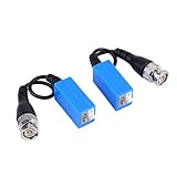 MolySun ビデオ 18gbps超高速伝送 ブラックCCTVビデオのためのプレスフィットシングルチャネルパッシブビデオバランツイストペア