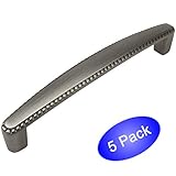 Cosmas ® 4112 ASアンティークシルバーロープ/スクロールキャビネットハードウェアハンドルプル – 5 "インチ( 128 mm )穴中心 – 5パック