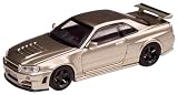 MOTORHELIX 1/64 日産 スカイライン GT-R R34 Z-TUNE ミレニアムジェイド 完成品