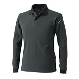 TS DESIGN ES ロングスリーブポロシャツ(オールシーズン用) 4075 25 チャコールグレー 5L