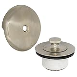 Danco 89239 Lift and Turn Bath Drain Trim Kit, Brushed Nickel [並行輸入品]