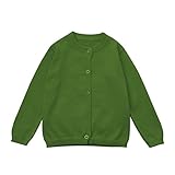 Karchi 子供服 カーディガン セーター ニット シンプル しっかり 冷房対策 無地 　快適 洗練 長袖 ジュニア 学生服 肩掛け キッズ 春秋用 入学式 普段着8色選べる 80-120　 (90