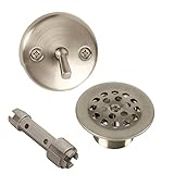 Bennington Tripレバー浴槽浴槽排水オーバーフロー変換キットを削除ツール、サテンニッケル