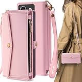 Xiaomi POCO M7 Pro 5G ケース 手帳型 POCOM7Pro5G ショルダーケース pocom7 pro 5g ストラップケース 通用 SIMフリー シャオミ POCO M7 プロ 5G カバー Xiaomipocom7pro5g 携帯カバー 耐衝撃 カード入れ 適用 case Cobeimisr ショルダー バッグ ストラップ 斜め掛け カード スマホケース ピンク