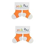 Sock Ons 6-12 Months - TWIN PACK Gift Wrap Available (Orange Twin Pack) by Sock Ons