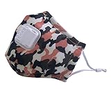 PM2.5アダルトユニセックスダストマスクウォッシャブルアンチヘイズアンチフュージュダストフェイスマスクフェイスマスク抗菌活性炭フィルタイープルマスクマスクフェイスマスク吸息バルブ付きマウスマフル (