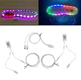 wrisky 1ペア防水USB LED靴ストリップライト0.63 mx2 RGB smd5050柔軟な装飾