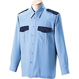 ジーベック XEBEC/警備服 長袖シャツ/警備服 切替長袖シャツ カラー：42_サックス サイズ：LL 品番：18300