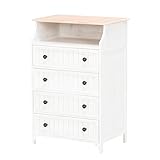 不二貿易 マルチチェスト 5段 Lサイズ ミーティ ホワイトウォッシュ 53905