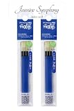 フリクション ボール多色用/フリクションボール スリム用 0.5mm 極細 替芯 LFBTRF30EF 【替え芯 青 3本 ×2 (合計6本), Jasmine Symphony index card 1枚】
