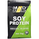 ソイプロテイン ダイエット フレーバー 国内製造 無添加 大豆プロテイン【MADPROTEIN】マッドプロテイン (抹茶ラテ, 1kg)