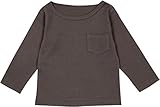 (ポッケポッシュ)Pokke Poche 日本製 ベビーキッズ 長袖Tシャツ【2016-0029】120cm チャコール