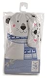 Christmas Plush Hot Water Bottle with Matching Eye Mask ~ Christmas Gift Set (Polar Bear) by KSB