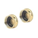 05HC2GT 2-Pack Green Thumb Brass Hose Cap [並行輸入品]