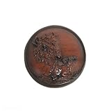 Mother Buffalo and Baby Faux Wood Trinket Box by WonderMolly