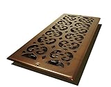 Decor Grates sp614 W-rbスクロールメッキ登録、6インチby 14インチ、Rubbed Bronze