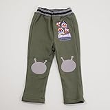 アンパンマン バイキンマン 膝あて付きシャギー ロングパンツ 90ｃｍ/95ｃｍ(FA7456) (90cm, カーキー)