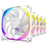 Fusion 120 ARGB White_5PK [120mmケースファン Fusion 120 ARGB White 5 in 1 Pack ARGBコントローラ付]