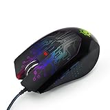 ENHANCE Computer Gaming Mouse - 3500 DPI , Color-Changing LED Lights , High Precision Optical Sensor